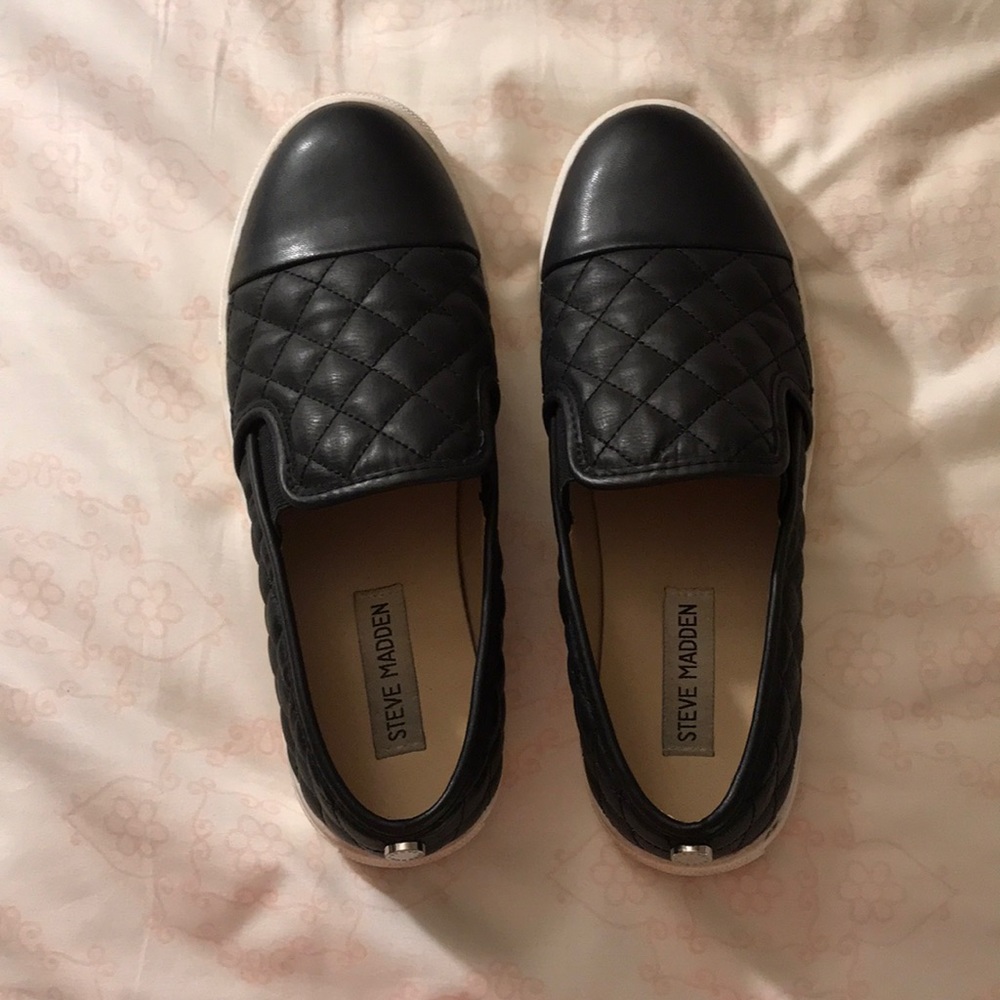 Black Steve Madden Slip On